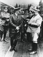 Adolf Hitler and Hermann Göring, Nazi leaders, Germany, 20 April 1941. Artist: Unknown