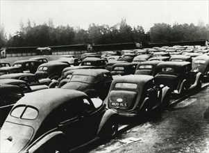Cars confiscated by the occupying Germans, Vincennes, Paris, 1940-1944. Artist: Unknown