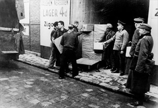 German supply depot, occupied Paris, February 1941. Artist: Unknown
