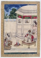 Sri Raga, Ragamala Album, School of Rajasthan, 19th century. Artist: Unknown