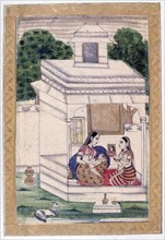Dhanashri Ragini, Ragamala Album, School of Rajasthan, 19th century. Artist: Unknown