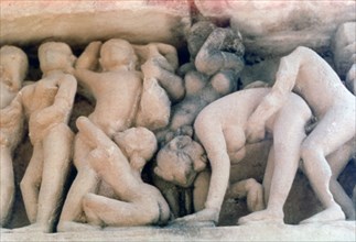 Erotic Sculpture, Khajuraho, India. c950-1050. (20th century). Artist: Unknown
