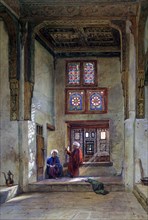 'Reception Room, Memlook Radnau Bey's House, Cairo', 1873. Artist: Frank Dillon