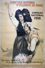 'Comptoir National d'Escompte de Paris', French World War I poster, 1918. Artist: Auguste Leroux