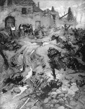 'Our Troops take Steinbach, Alsace', World War I, 1915. Artist: Leven and Lemonier