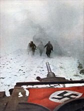 An uncertain assault, Battle of Moscow, 1942. Artist: Unknown