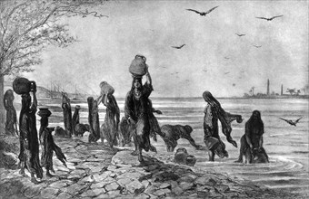 'Women fellahs at the edge of the Nile', 1872. Artist: Alfred-Henri Darjou