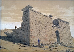 'Temple, Nubia, Egypt', 1824. Artist: Frederick Catherwood