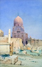 'Mosque of Sultan Barquq, Cairo', 19th century. Artist: G Pinott