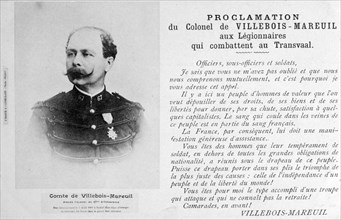 Proclamation by Colonel Villebois-Mareuil, c1900. Artist: Unknown