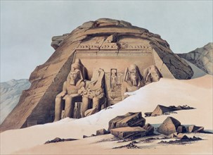 'Temple of Abu Simbel', 1842-1845. Artist: E Weidenbach