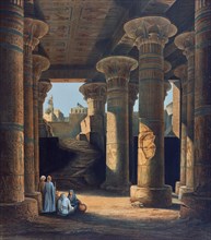 'The Temple of Esneh', 19th century. Artist: E Weidenbach