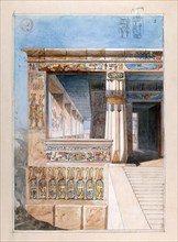 Ancient Egyptian temple, 19th century. Artist: Nestor l'Hote