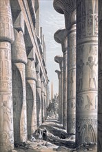 'Great Temple, Karnac', Egypt, 19th century. Artist: George Moore