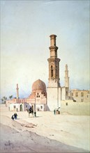 'Tomb of the Califes, Cairo', c1907. Artist: David Roberts