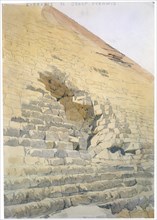 'Entrance to the Great Pyramid, Egypt', 19th century. Artist: Richard Phene Spiers