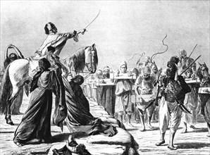 'Scene of Recruitment under Mohammed-Ali', 1881. Creator: Wilhelm Gentz.