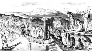 'Convoy Returning with A Necropolis, Egypt', 1881. Artist: Unknown