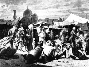 'Market at Dessouk, Egypt', 1880. Artist: Unknown