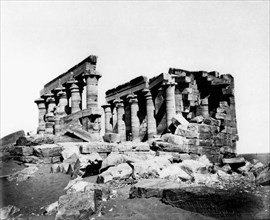 'Temple of Maharrakah, Nubia, Egypt', c19th Century. Artist: Unknown