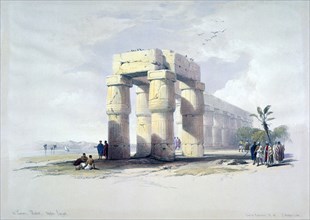 'At Luxor, Thebes, Upper Egypt', 19th century. Artist: Louis Haghe