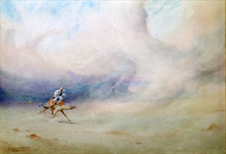 'Storm in the Desert', 1901. Artist: Robert Talbot Kelly