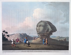 'Head of the Colossal Sphinx', Giza, Egypt, 1801. Artist: Thomas Milton