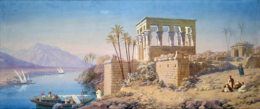 'Philae', Egypt, 1863. Artist: Charles Emile de Tournemine