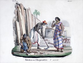 'Carpenters', 1828. Artist: Marlet et Cie