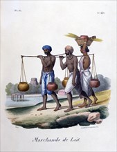 'Milk Merchants', 1828. Artist: Marlet et Cie