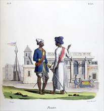 'Foot Soldiers', 1828. Artist: Marlet et Cie