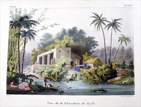 'View of the Chaudrie of Syali', India, 1828.  Artist: Marlet et Cie