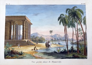 'A View of Tinnevelly', India, 1828. Artist: Marlet et Cie
