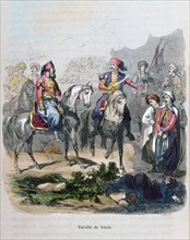 'Battle of Nezib', 1839 (1847). Artist: Jean Adolphe Beauce