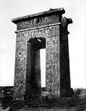 Gate to the north of Karnak, Nubia, Egypt, 1878. Artist: Felix Bonfils