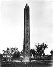 Heliopolis Obelisk, Egypt, 1878. Artist: Felix Bonfils