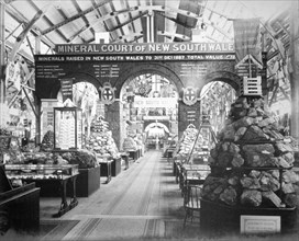 Mineral Court of New South Wales, Centennial International Exhibition, Australia, 1888. Artist: O'Shamessy