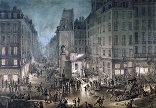 'Parade on the Place de L'Ecole', 1823. Artist: Jean Pierre Norblin