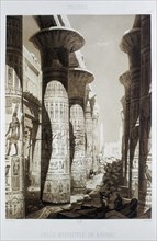 'Hypostyle Hall, Thebes, Karnak', Egypt, 1841. Artist: Himely