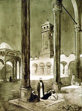 Entrance to the Muhammad Ali Mosque, Cairo, Egypt, 1928. Artist: Louis Cabanes