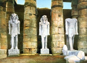 Three statues of Rameses II, Luxor, Egypt, 20th Century. Artist: Unknown
