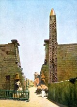 Obelisk at the Temple of Rameses II, Luxor, Egypt, 20th Century. Artist: Unknown