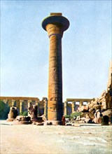 One of the Columns of King Taharqa, Karnak, Egypt, 20th Century. Artist: Unknown