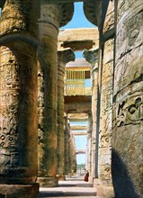 Hypostyle Hall, Karnak Temple complex, Luxor, Egypt, 20th Century. Artist: Unknown