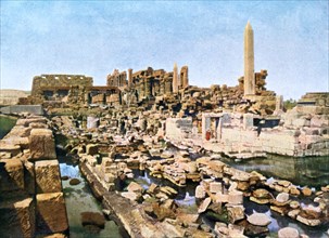 General view of the Grand Temple of Amun-Re, Karnak, Luxor, Egypt, 20th Century. Artist: Unknown