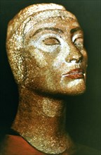 Bust of Nefertiti, queen and wife of the Ancient Egyptian Pharaoh Akhenaten (Amenhotep IV). Artist: Unknown