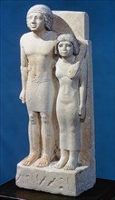 Statue of Memi and Sabu, 26th-25th century BC. Artist: Unknown