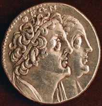 Coin of Ptolemy I and Berenice I, Ptolemaic kingdom of Egypt, 3rd century BC. Artist: Unknown