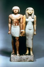 Statue of Egyptian Couple, 5th Dynasty. Artist: Unknown