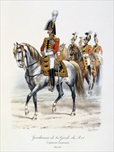 Gendarmes de la Garde du Roi, Capitaine-Lieutenant, 1814-15 Artist: Eugene Titeux